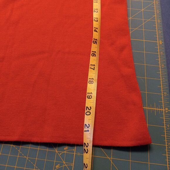 Coldwater Creek Womens 2X Orange Red Tank Sweater  - Picture 5 of 6